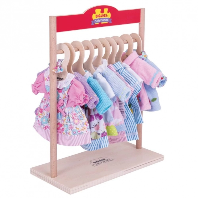 Bigjigs Toys Wieszak na ubrania dla lalek