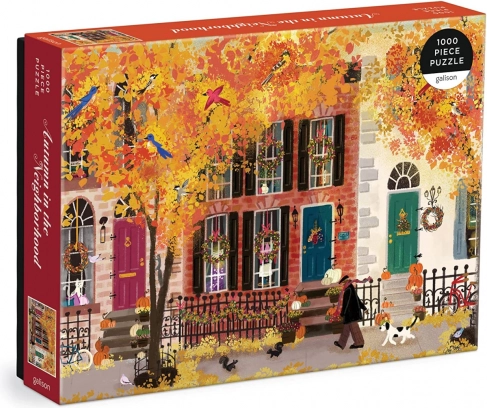 Puzzle GALISON Jesień w sąsiedztwie – 1000 elementów