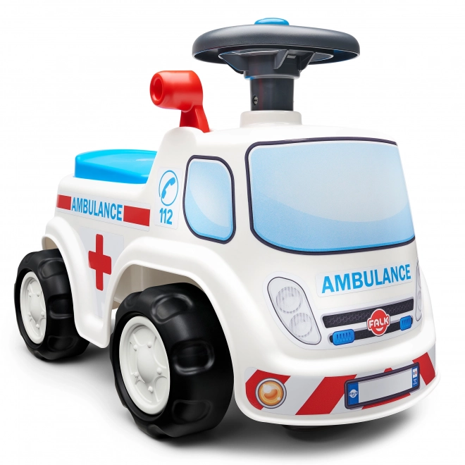 FALK Jeździk Ambulans z otwieranym siedzeniem i klaksonem na kierownicy