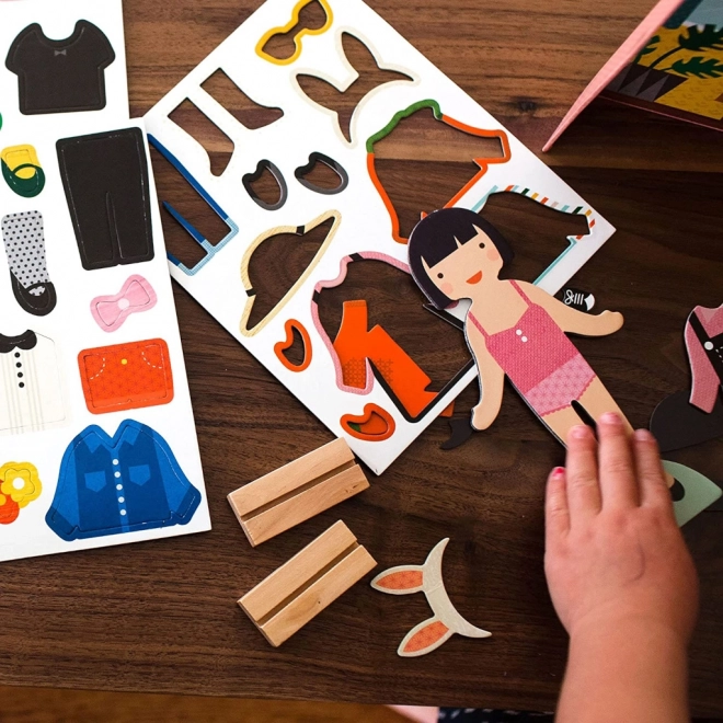 Magnetyczne puzzle Petit Collage - najlepsze przyjaciółki