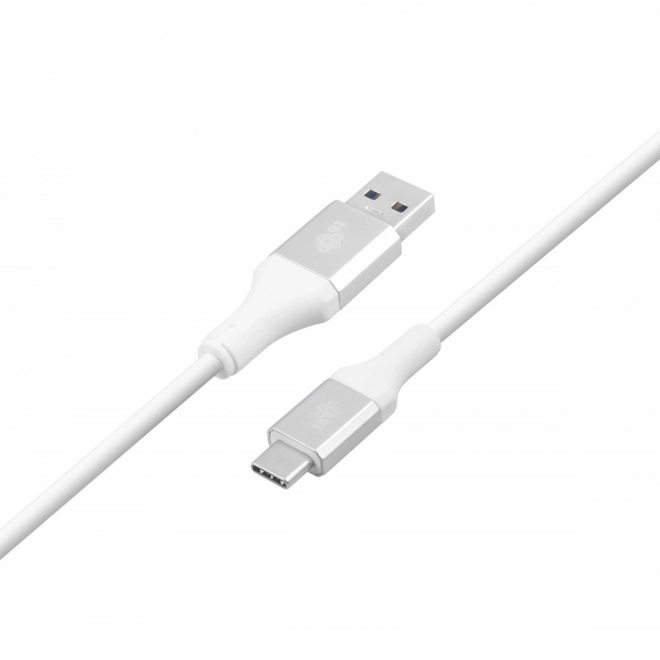 Biały USB 3.0 - USB C kabel 2m PREMIUM 3A TPE