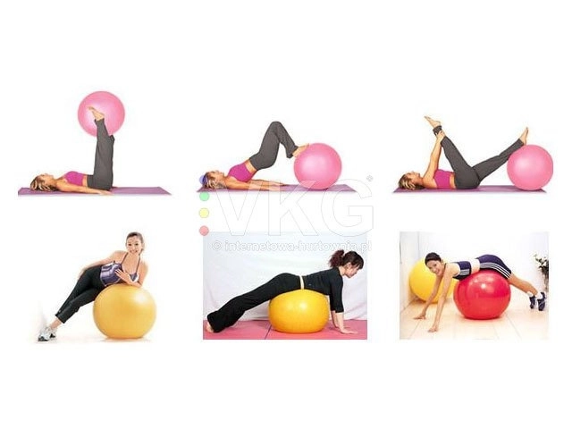 Piłka gimnastyczna Fitness 65 cm z pompką