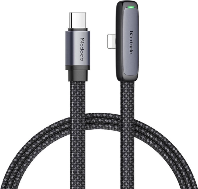 Kabel USB‑C na Lightning kątowy Mcdodo 1,8 m czarny
