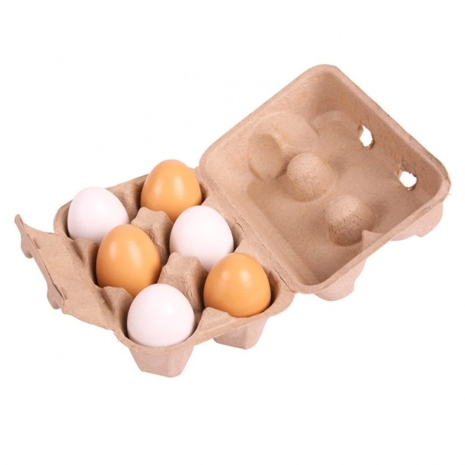 Bigjigs Toys jajka w pudełku, 6 szt.