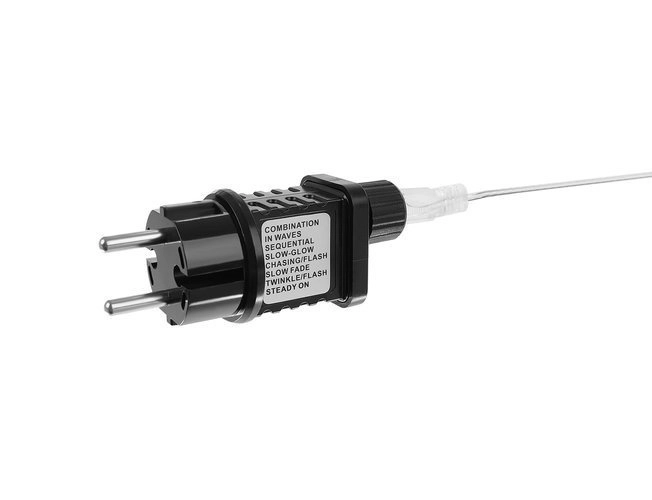 Kolorowa zasłona LED z gwiazdkami - 2,5 m, 108 LED