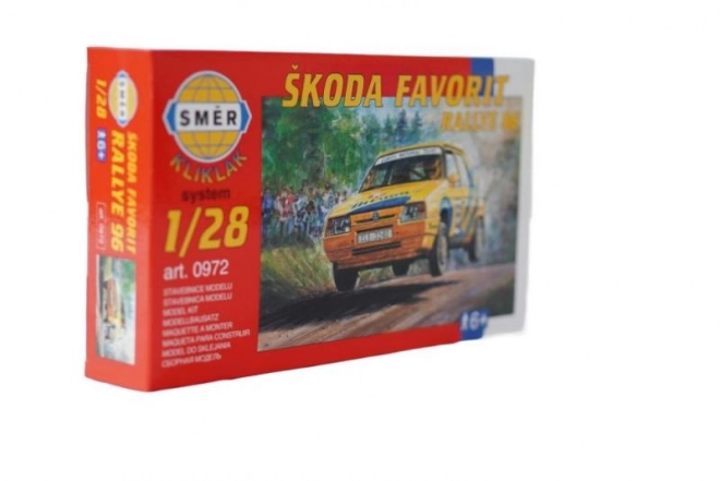 Model samochodu Škoda Favorit Rallye 96 w skali 1:72