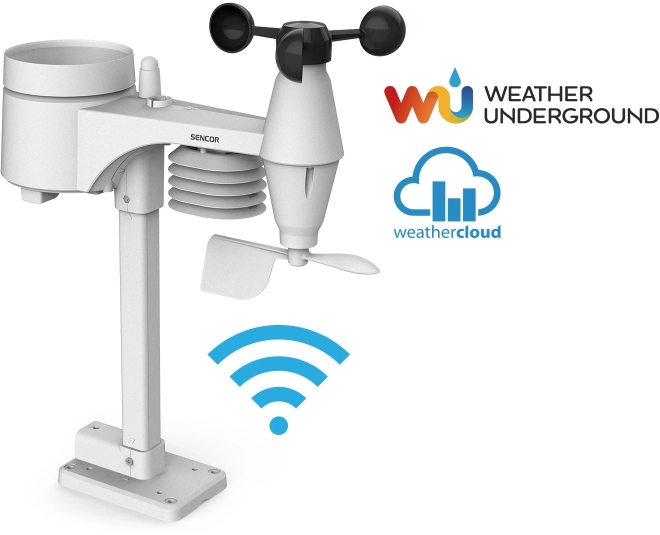 Profesjonalna stacja meteorologiczna z czujnikiem WiFi 5w1