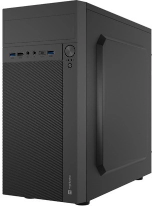 Natec Helix microATX mini tower z USB‑C, czarna
