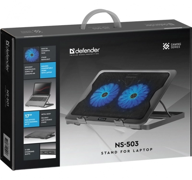 Podstawka chłodząca pod laptop 15,6"-17"
