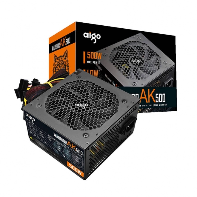 Zasilacz komputerowy Aigo Warrior AK500 czarny