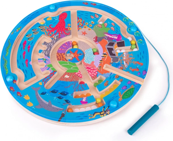Magnetyczny labirynt Podwodny świat BIGJIGS TOYS