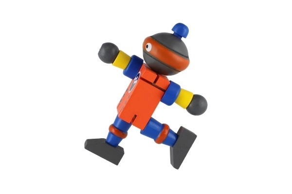 Robot drewniany 12cm od 18 miesięcy - 1 sztuka