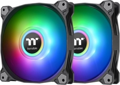 Wentylator Thermaltake Pure Duo 12 ARGB Sync Radiator – zestaw 2 sztuki, czarny
