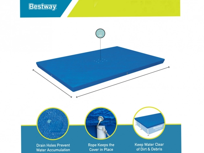 Pokrywa na prostokątny basen Bestway 224x154 cm