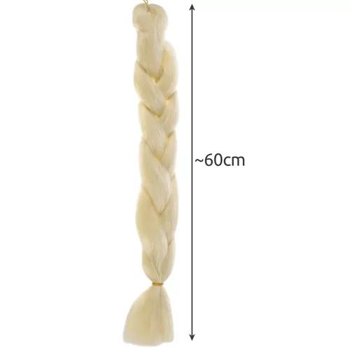 Syntetyczne włosy warkocze blond Soulima 23556