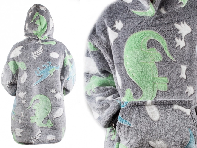 Świecąca bluza z dinozaurami dla dzieci
