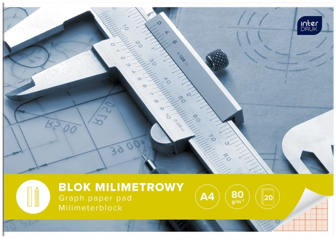 Milimetrowy blok A4 - 20 arkuszy