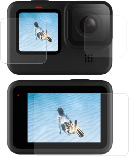 Szkło hartowane Telesin do kamer GOPRO HERO 9/10/11/12 – zestaw na wyświetlacze i obiektyw
