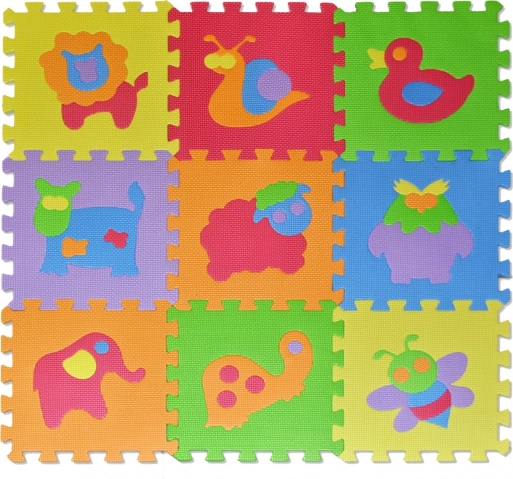 Piankowe puzzle ze zwierzątkami 28 × 28 cm