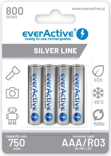 Akumulatory AAA 800 mAh – 4 szt.