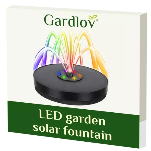 Ogród fontanna LED Gardlov zasilana energią słoneczną