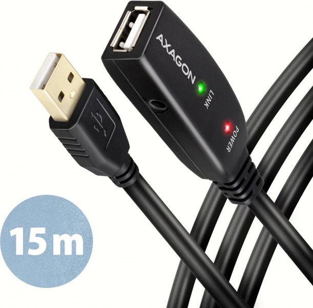 Aktywny kabel przedłużający USB 2.0 AXAGON ADR-215 15 m