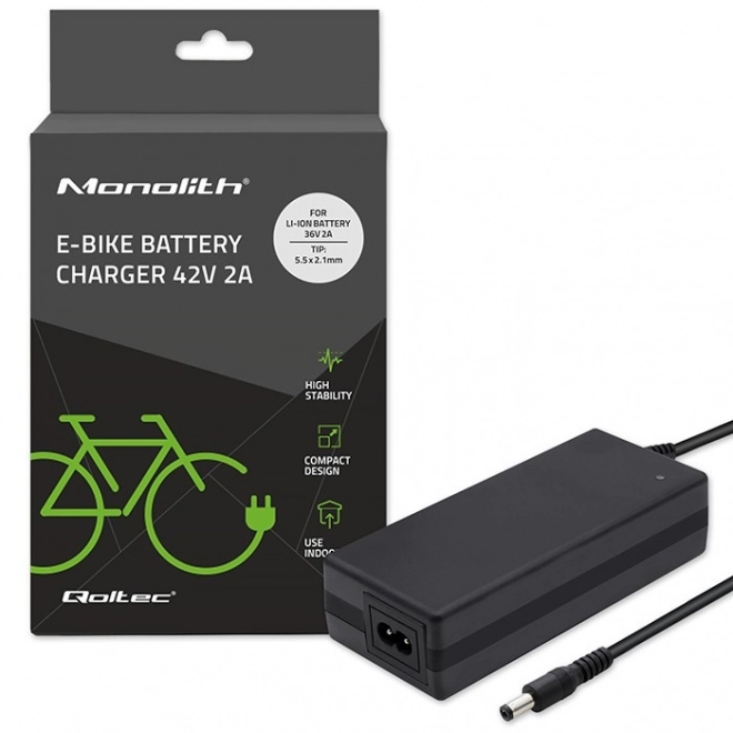 Ładowarka do akumulatorów rowerów elektrycznych 36V | 42V | 2A | 5,5*2,1