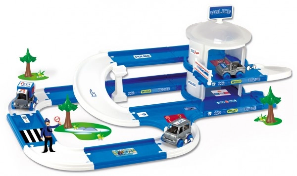 Trzy policyjne samochodziki Kid Cars