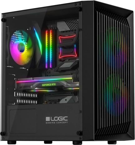 Obudowa komputerowa bez zasilacza LOGIC ATOS ARGB MINI USB 3.0