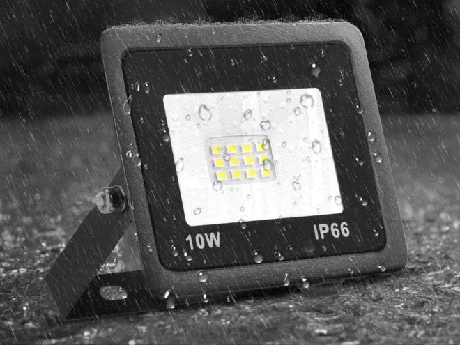 Zewnętrzny reflektor halogenowy LED 10W 6000K wodoodporny