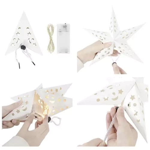 Świecąca papierowa gwiazda LED 50 cm