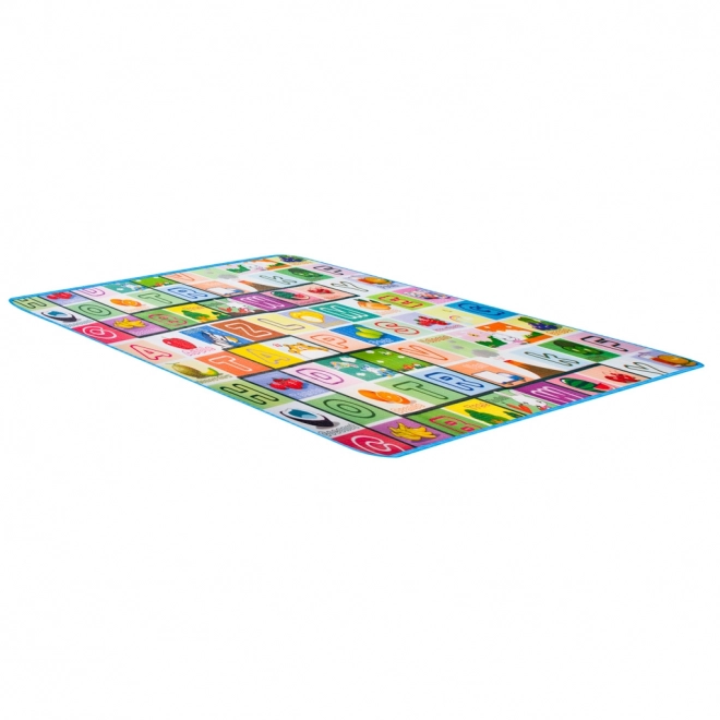 Edukacyjna dwustronna piankowa mata do zabawy 180x120 cm