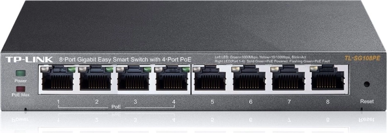 TP-Link 8-portowy gigabitowy Smart Switch z 4 portami PoE