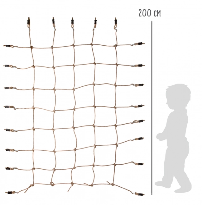 Small Foot Wspinaczkowa siatka beżowa - 130x200 cm
