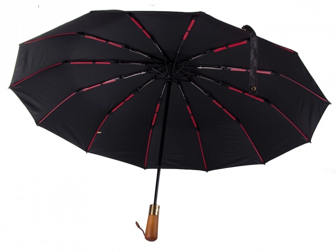 Elegancki składany parasol czarny