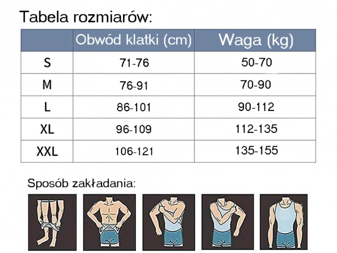 Męska koszulka wyszczuplająca kamizelka
