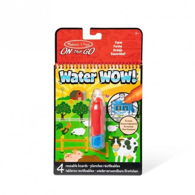 Magiczne malowanie wodą Farma dla dzieci