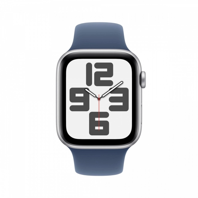 Zegarki SE GPS, srebrna aluminiowa koperta 44 mm z denimowym sportowym paskiem, rozmiar M/L