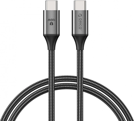 Orico kabel USB‑C 100W USB‑C do USB‑C, czarny