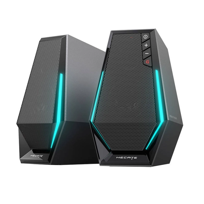 Podświetlenie RGB i sześciokątny design