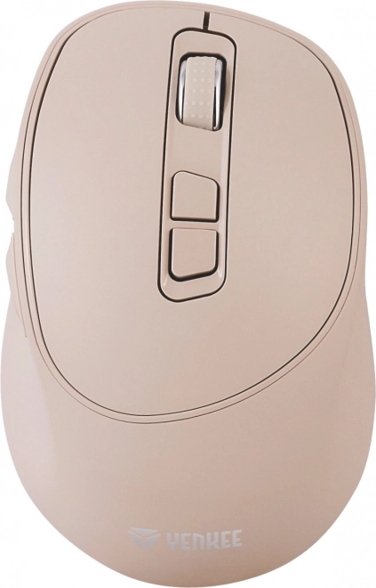 Bezprzewodowa mysz 2,4 GHz z cichymi przełącznikami i ładowaniem USB‑C – Beżowa