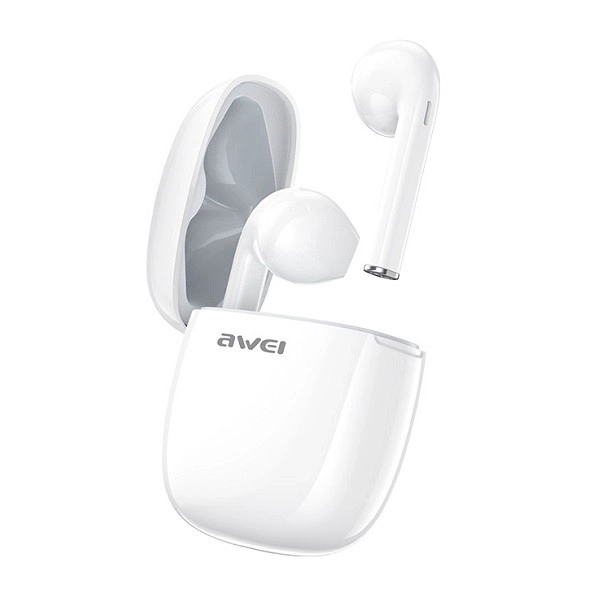 Słuchawki Bluetooth T28 TWS z dokującą stacją białe