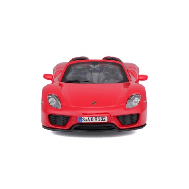 Metalowy samochodzik Porsche 918 Spyder czerwony