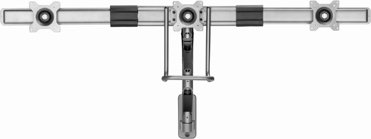 Trzy monitory obok siebie