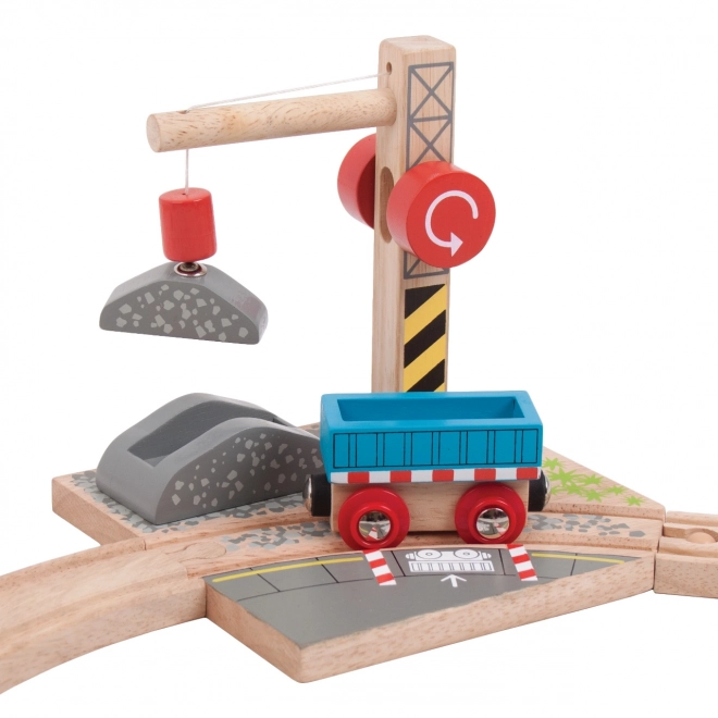 Bigjigs Rail Dźwig z żwirem