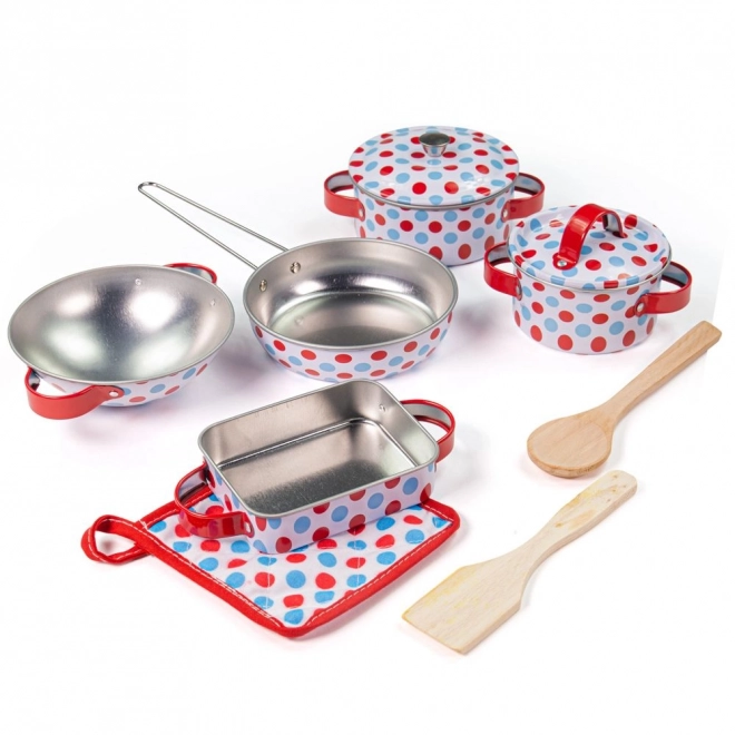 Bigjigs Toys Zestaw naczyń z kropkami