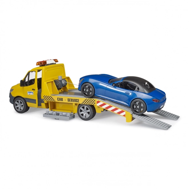 Bruder Holownik MB Sprinter z samochodem sportowym