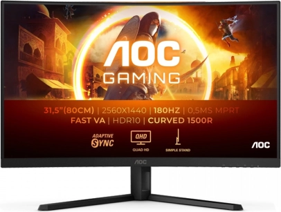 Zakrzywiony monitor gamingowy AOC CQ32G4VE 31,5" QHD 180Hz