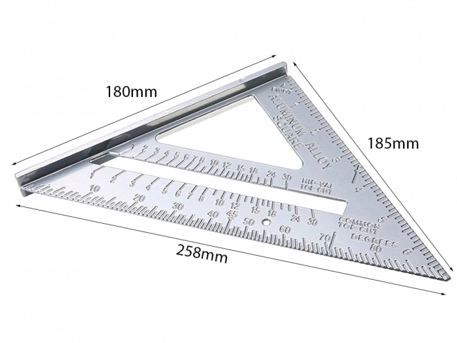 Aluminiowy kątownik z grawerowanymi oznaczeniami 180 mm
