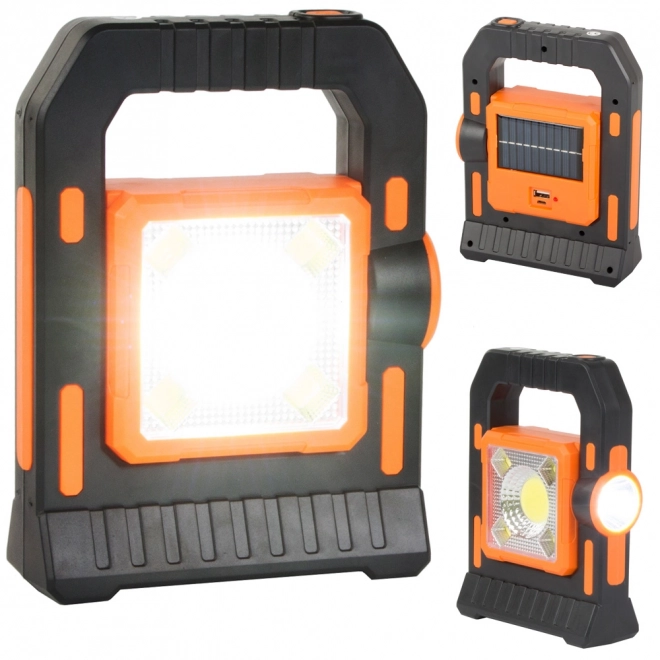 Solarny kempingowy LED z lampą z ładowanym akumulatorem